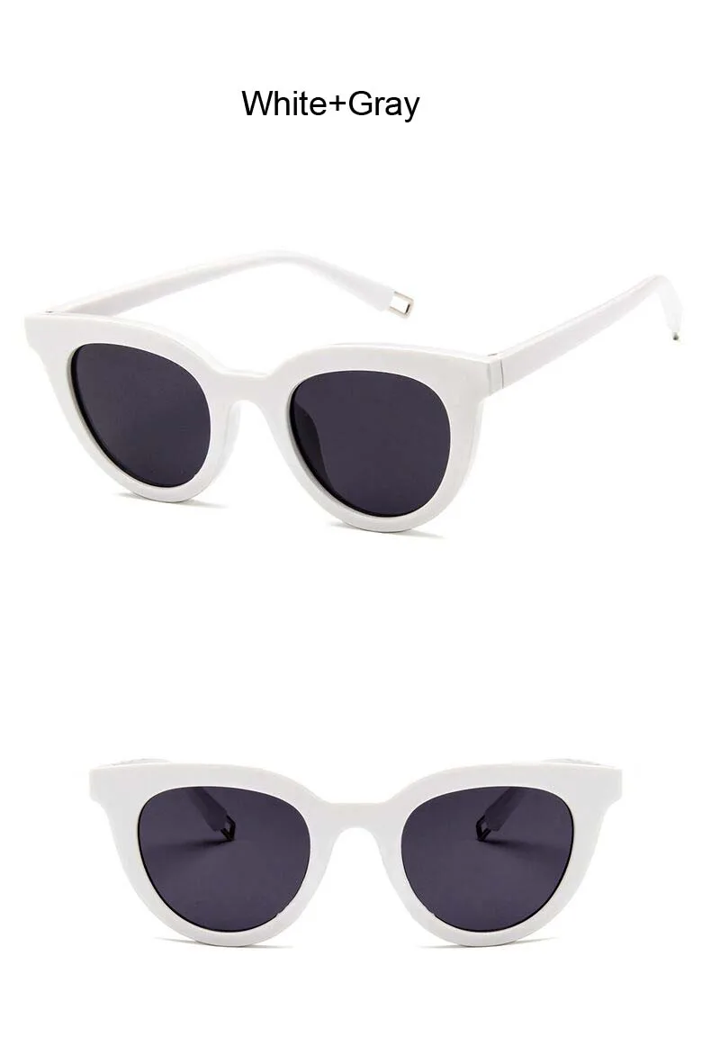 Винтажные женские солнцезащитные очки "кошачий глаз", фирменный дизайн, Ретро стиль, роскошные солнцезащитные очки для женщин, маленькие зеркальные женские солнцезащитные очки "кошачий глаз"
