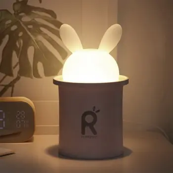 

250ML USB Essential Oil Diffuser Ultrasonic Air Humidifier For Baby Pregnant Cartoon Rabbit LED Light Lamp Car Air Purifier