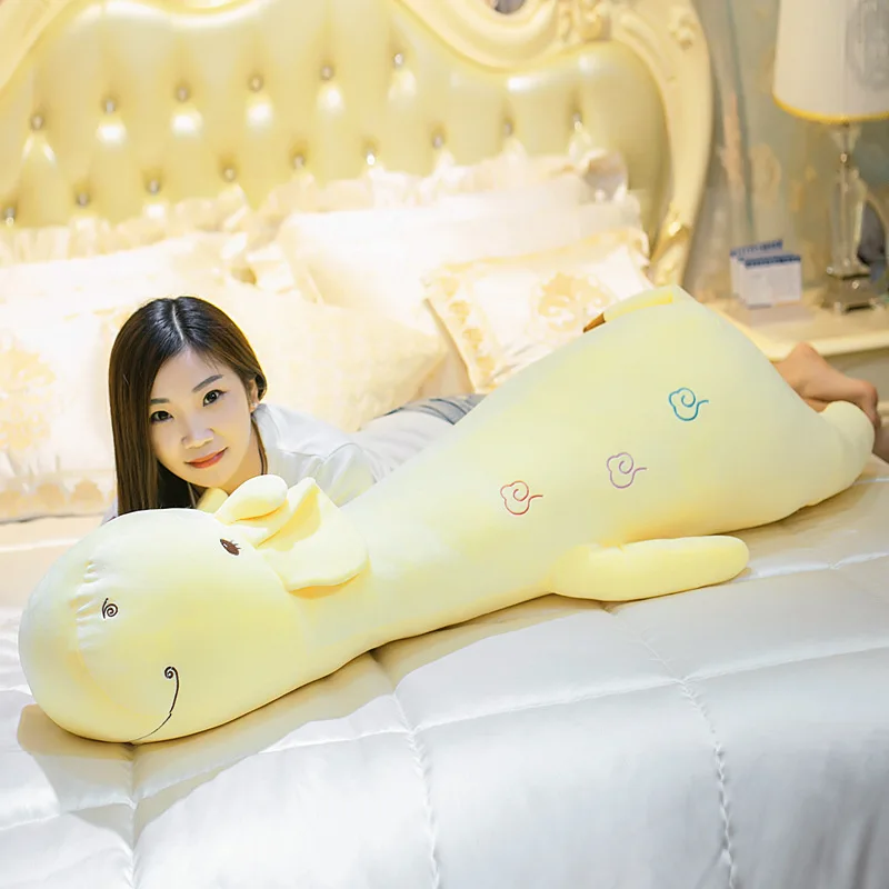 huge 130cm lovely cartoon giraffe plush toy down cotton soft doll sleeping pillow Christmas gift s2883 | Игрушки и хобби