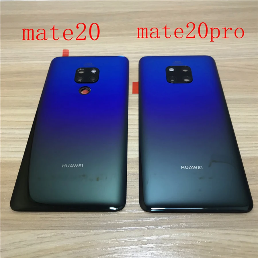 Материал стекло задняя крышка корпуса для huawei mate 20 Pro Задняя крышка батареи чехол с объективом камеры+ клей для mate 20