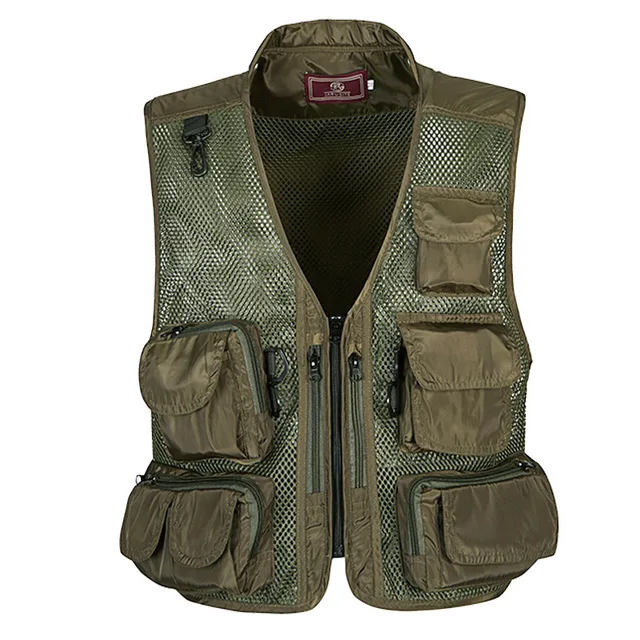 Detachable Summer Waterproof Vest Casual Camouflage Waistcoat Vest for Men's Photographer Sleeveless Jackets 6