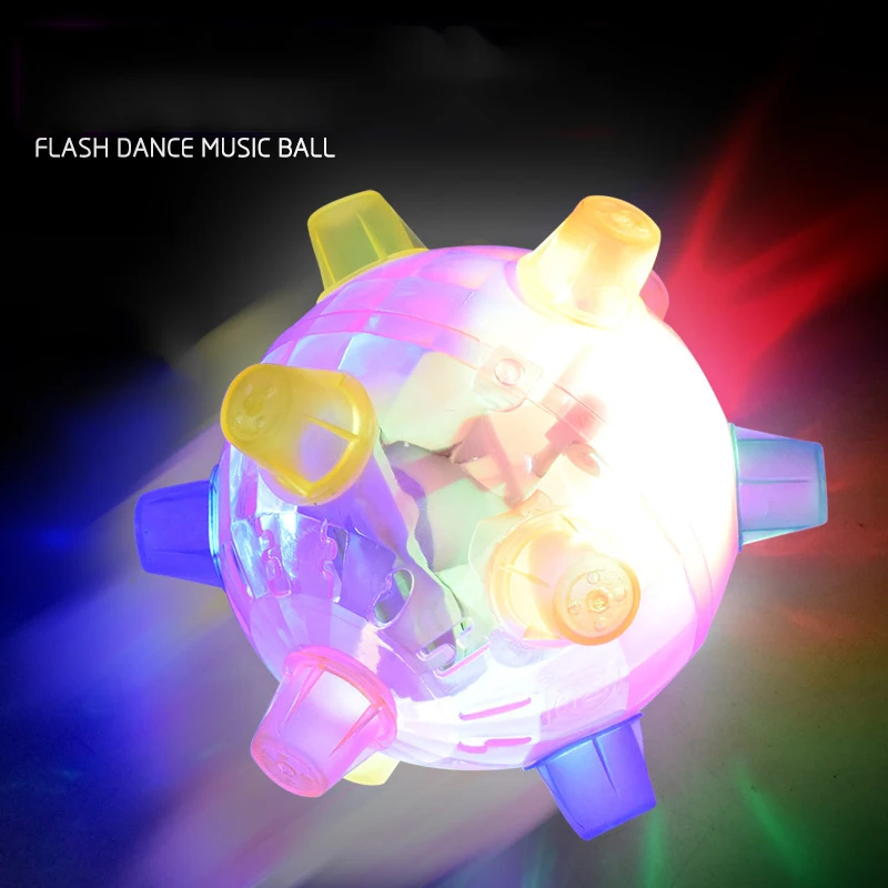 

Peculiar Creative Children Luminous toy Glowing Toys Flashing Jumping Ball New Peculiar Music dancing ball ball bounce flash