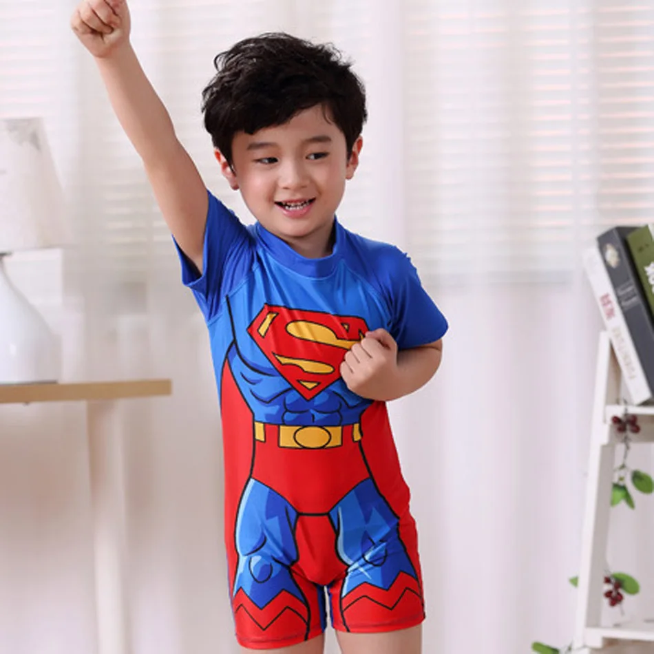 suits superman piece one bathing Character Swimwear Swimsuit Piece One Multi Boys Swimsuit