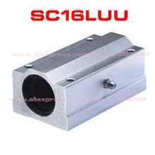 2 шт. x SC16LUU SCS16LUU 16 мм вал линейный ось подшипник блок, удлиняет подшипника подушка Bolck Линейный блок для ЧПУ