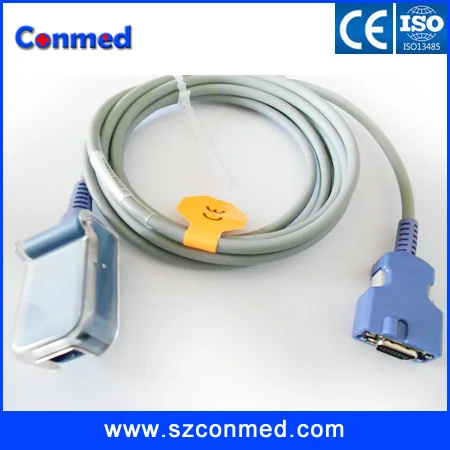 

Compatibe New Nellcor DOC-10 Spo2 Extension Cable 14pin to 9pin Spo2 Adapter Cable with CE approved