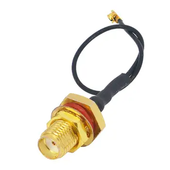 

5 Pieces Mini PCI UFL to SMA Bulkhead Jack Adapter Antenna WiFi Pigtail Cable IPX to SMA Female 1.13mm 10CM Pigtail Cable