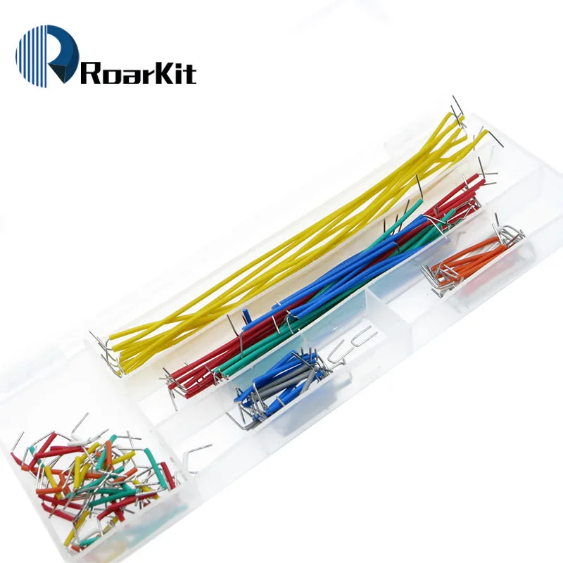 

Hot Sell 140 pcs U Shape Solderless Breadboard Jumper Cable Wire Kit For Arduino Shield And Raspberry Pi DIY