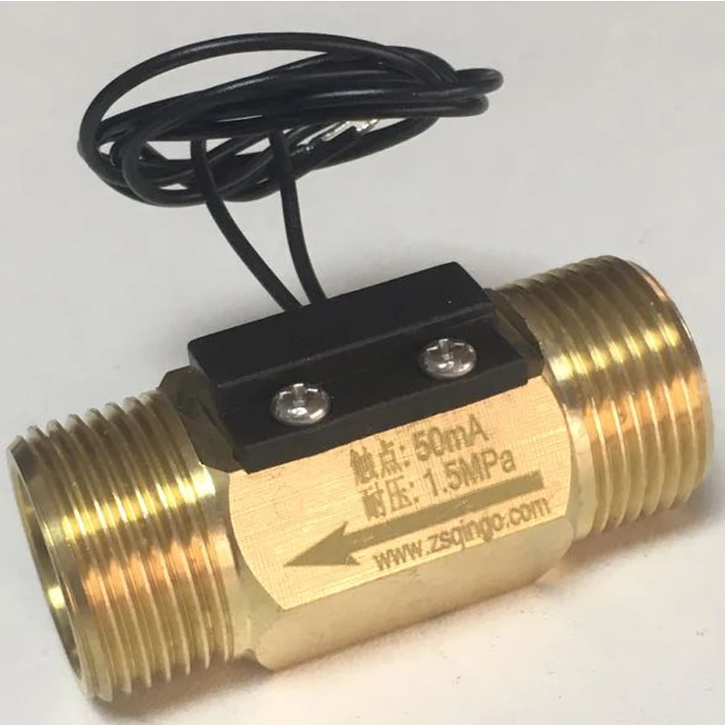

G3/4 DC250V 70W External Teeth Reed Spring Type brass Flow Switch Water Heater Induction
