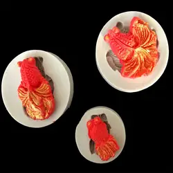 3 размера кои рыбы красивый с рисунком золотой рыбки животного помадка торт шоколада для Kicthen выпечки украшения форм