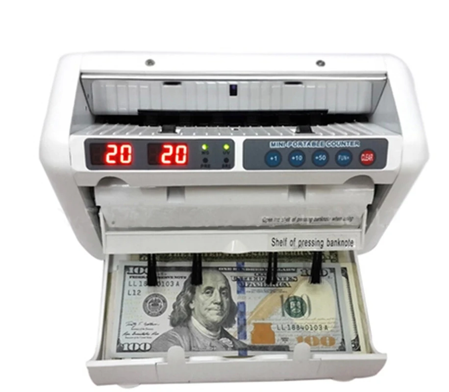 

1PCS Money Counter Suitable for EURO US DOLLAR etc. Multi-Currency Compatible Bill Counter Cash Counting Machine