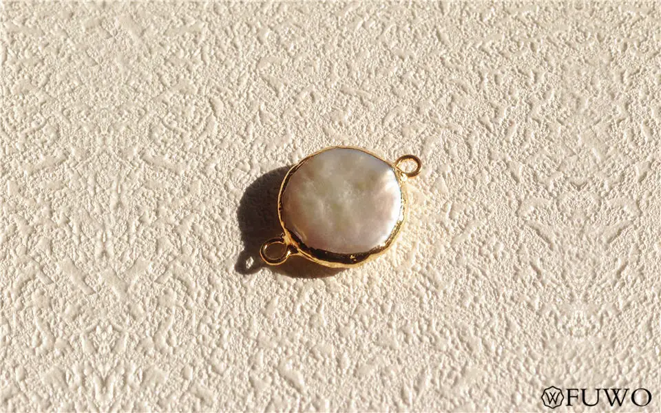 Natural Freshwater Pearl Connector 7