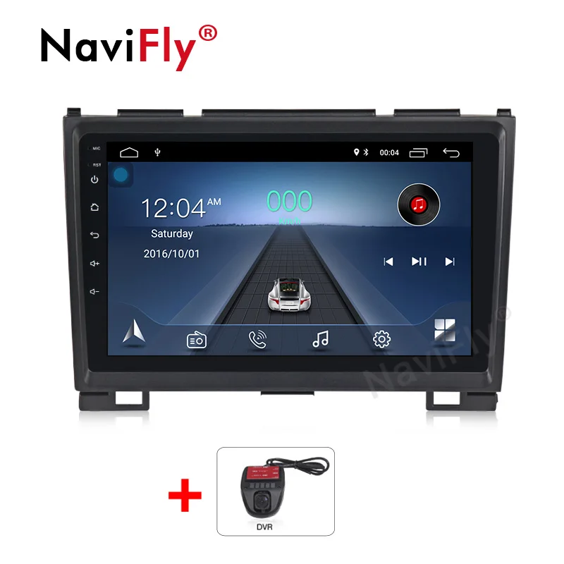 NaviFly Автомобильный gps навигатор Android 8,1 Авторадио мультимедийный плеер для Haval Hover Greatwall Great wall H5 H3 wifi bluetooth RDS - Цвет: add DVR