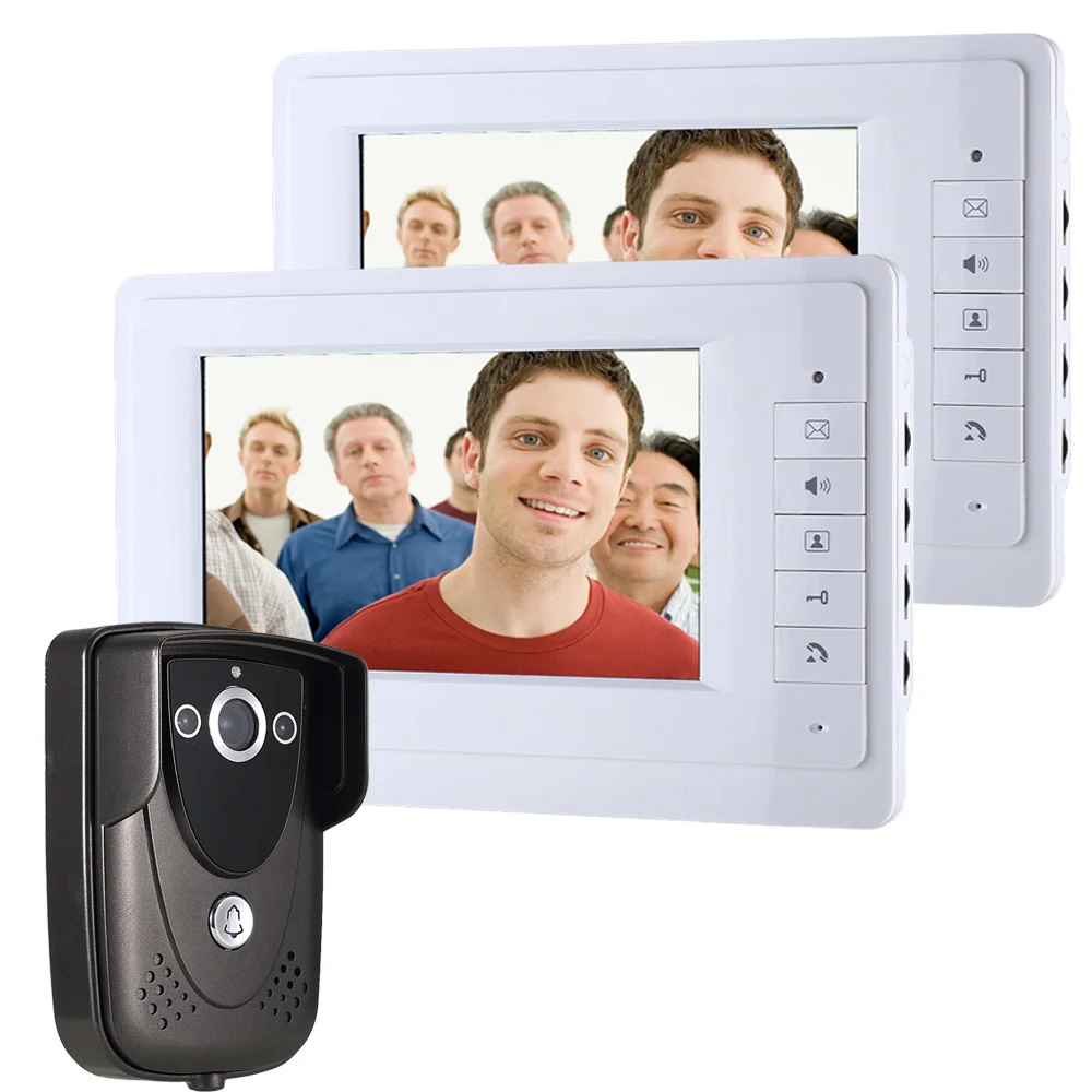 

Free DHL 7" TFT LCD HD Door bell with Camera Home Security Monitor Wireless Video Door Phone Doorbell Intercom System