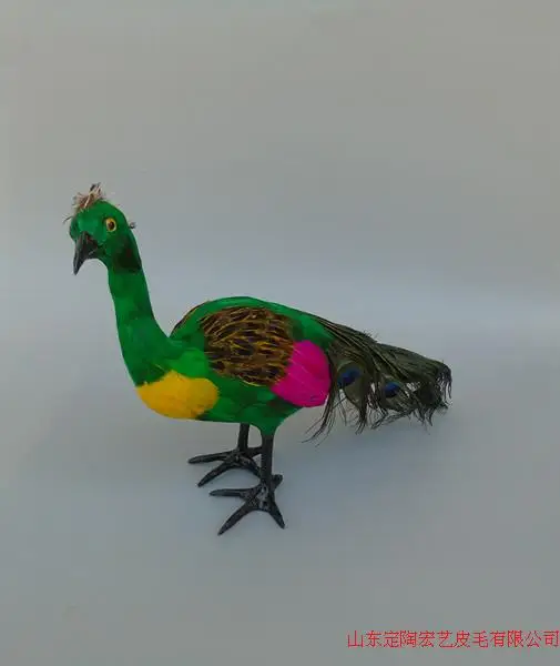 

simulation cute colorful peacock 30x33cm model polyethylene&furs peacock model home decoration props ,model gift d558