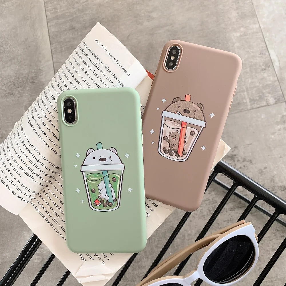 

Cute Patterned Phone Case For iPhone XS Max 7 8 Plus X Fashion Silicone Cover For iPhone 6 6S Plus 6 S XR 10 Case Simple Covers