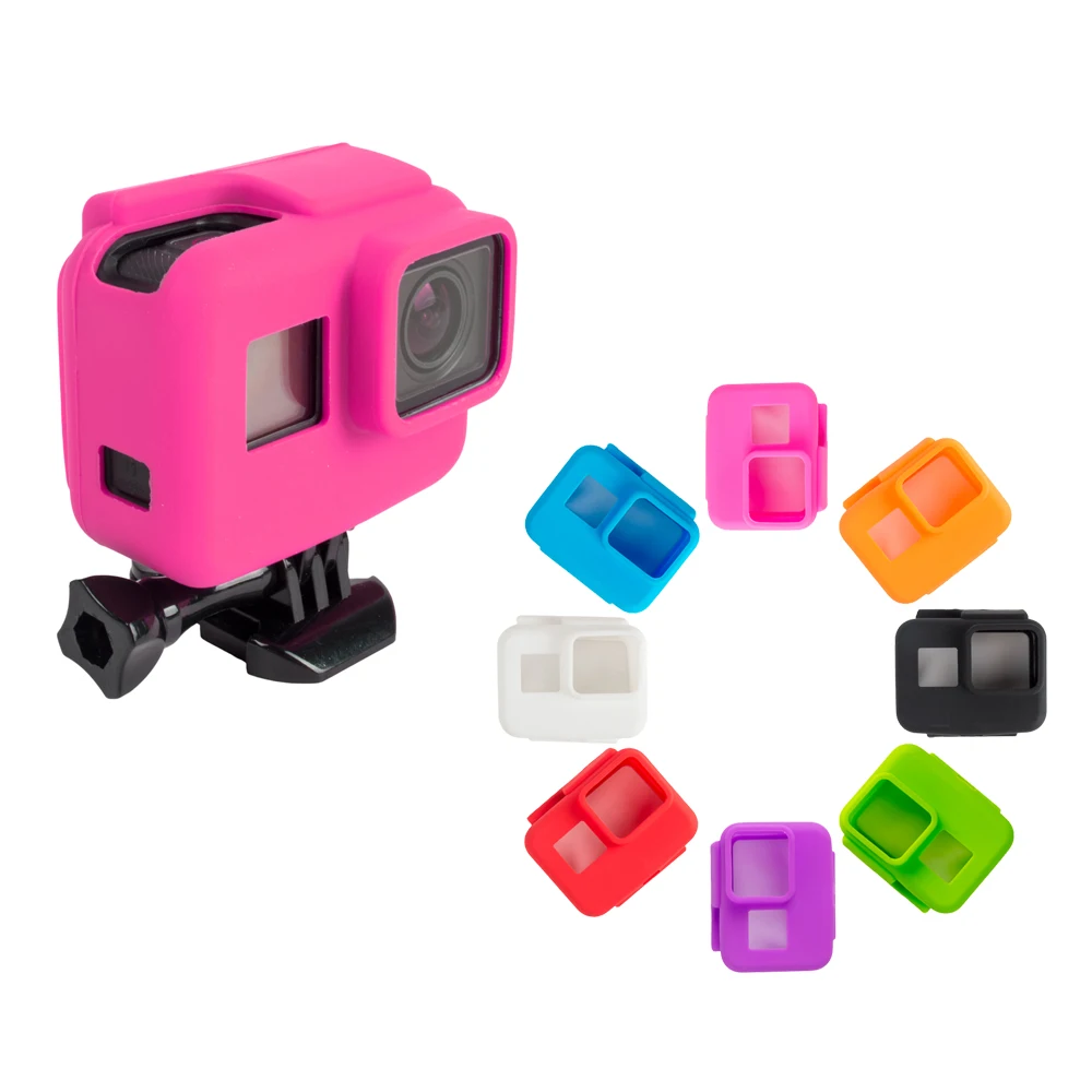 Красочный мягкий силиконовый защитный чехол для GoPro Hero 7 6 5 Черная Спортивная