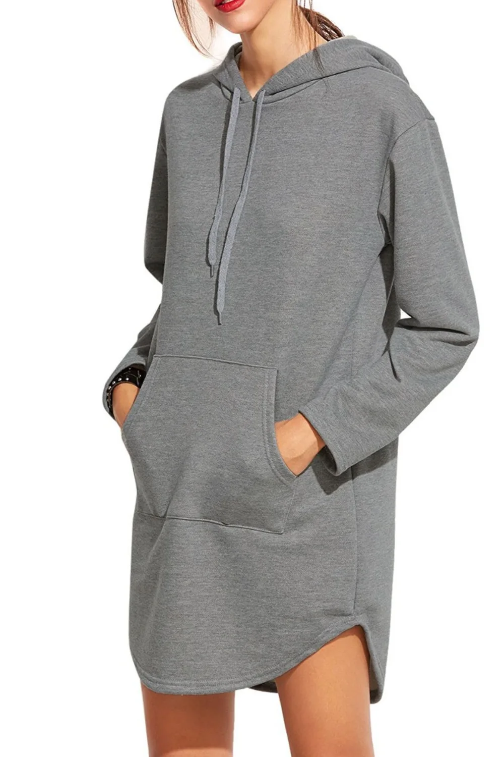 womens sweatshirt dress with pockets