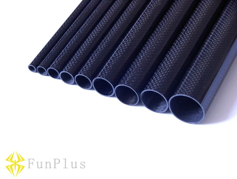 PL-12-11 SHINA 3K rouleau envelopp/é 12mm fibre de carbone tube 11mm x 12mm x 500mm brillant ou mat pour RC Quad