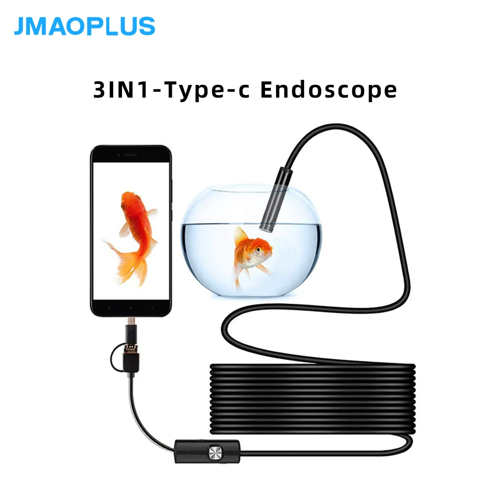 

720P Endoscope 8mm Android Endoscope Borescope Inspection Camera Usb Camera Phone For Iphone Windows & Macbook PC Endoscope And