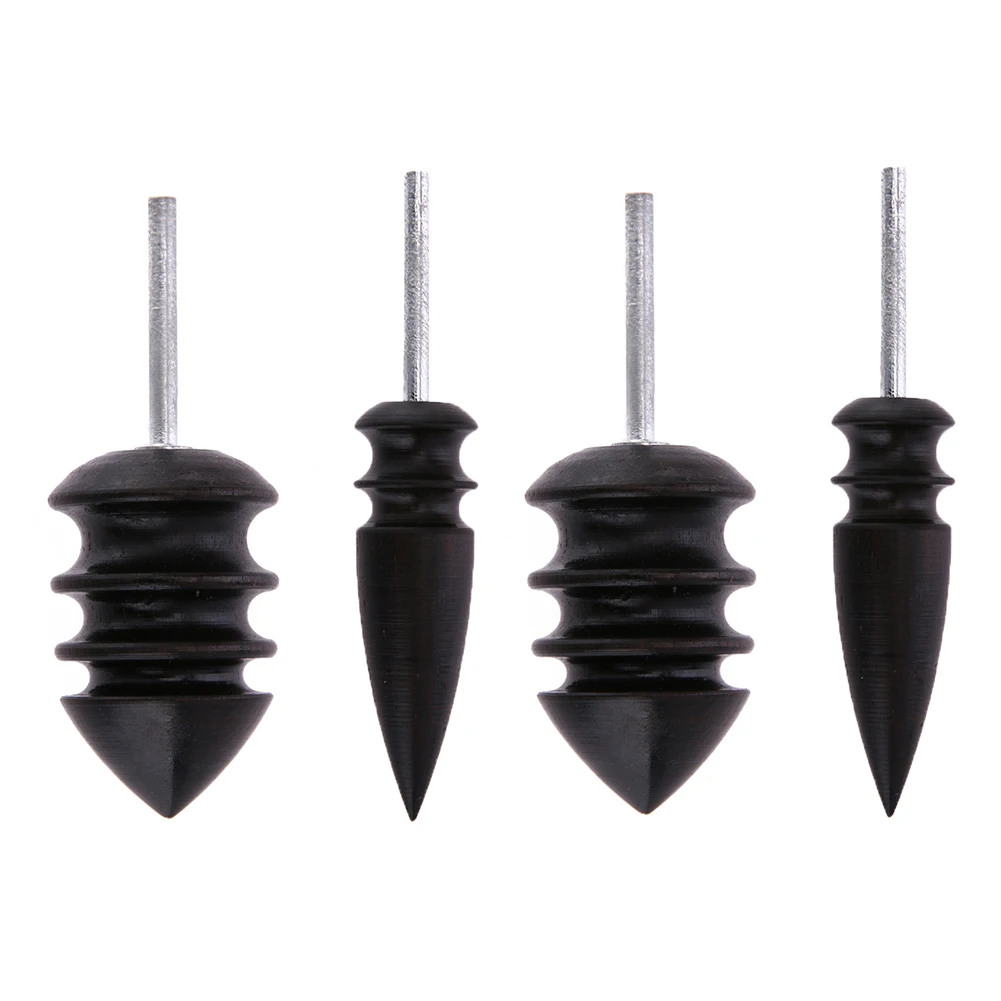 

Black Leathercraft Carving Tool Handmade DIY Leather Edge Slicker Round Wood Leather Edge Burnisher Slicker Pointed Tip Tools