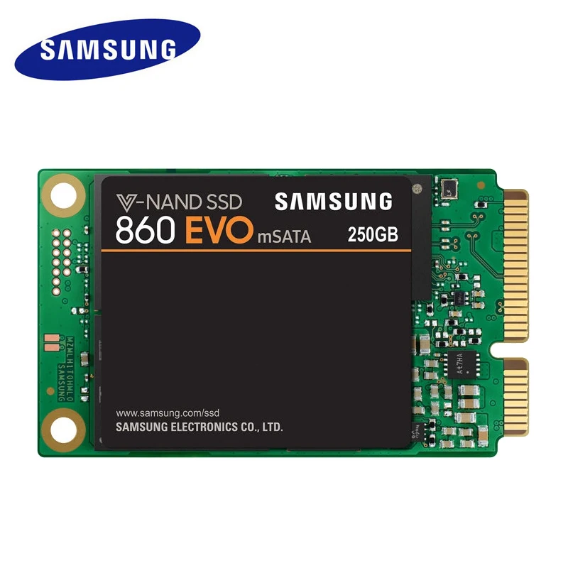 SAMSUNG SSD 250G 500G 860 EVO mSATA Внутренний твердотельный диск mSATA3 MLC 5 лет гарантии для ноутбуков настольных ПК
