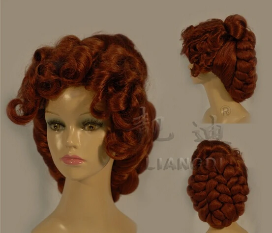 brown wig updo