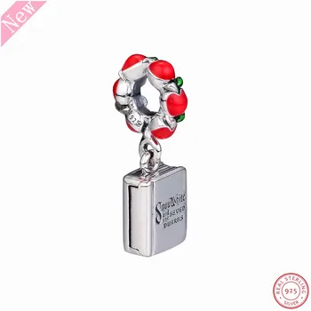 

925 Sterling Silver Desney Snow White & The Seven Dwarfs Book Dangle Beads DIY Fit PANDORA Charms for Women Jewelry Making FL823
