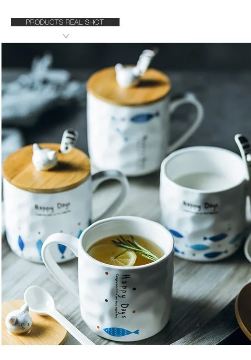 Мультфильм кофейная керамическая кружка высокая термостойкость кружка молоко кружка для завтрака белый кофейная чашка