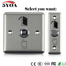 Botón de salida de acero inoxidable, pulsador con Sensor de puerta, liberación para Cierre magnético, Control de acceso, protección de seguridad para el hogar