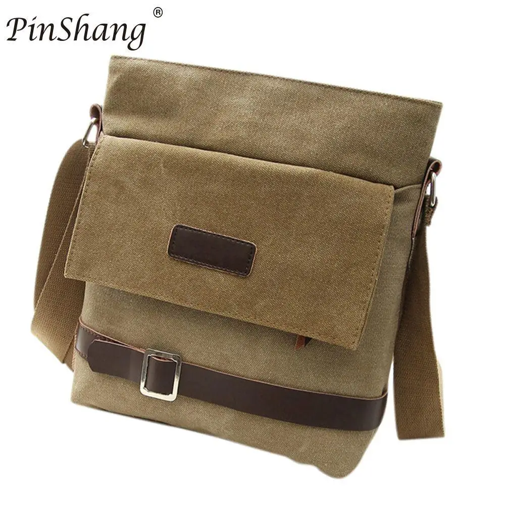 

PinShang High Quality Multifunction Nylon Bag travel bag men messenger bag brand men's crossbody bag luxury vintage style ZK30