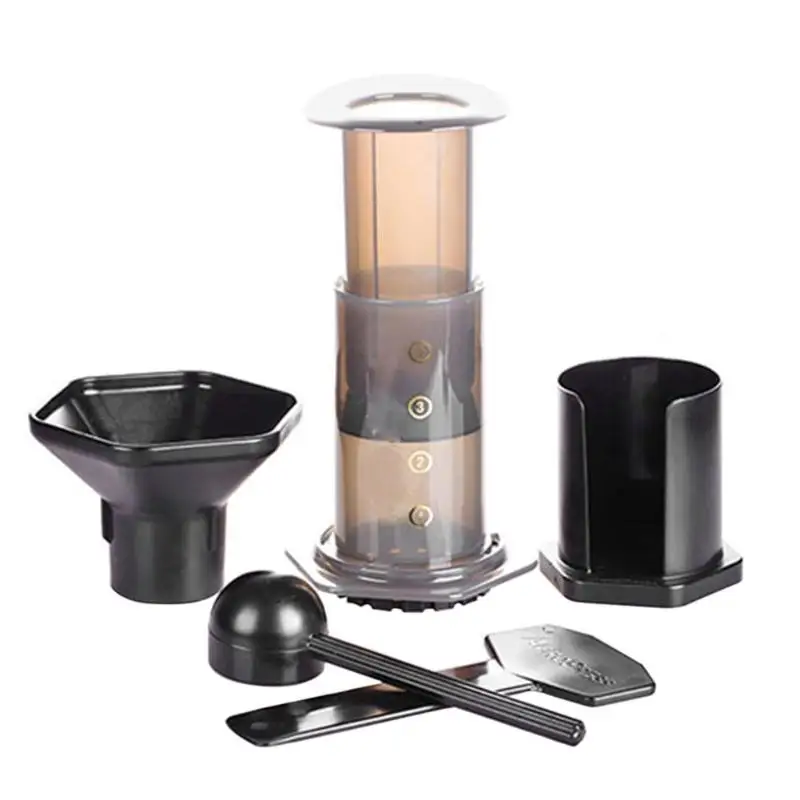 

Portable Pressure Coffee Maker Pot Espresso Filters Mocha Filter Paper Handheld Manual Coffee Machine Percolator for Home