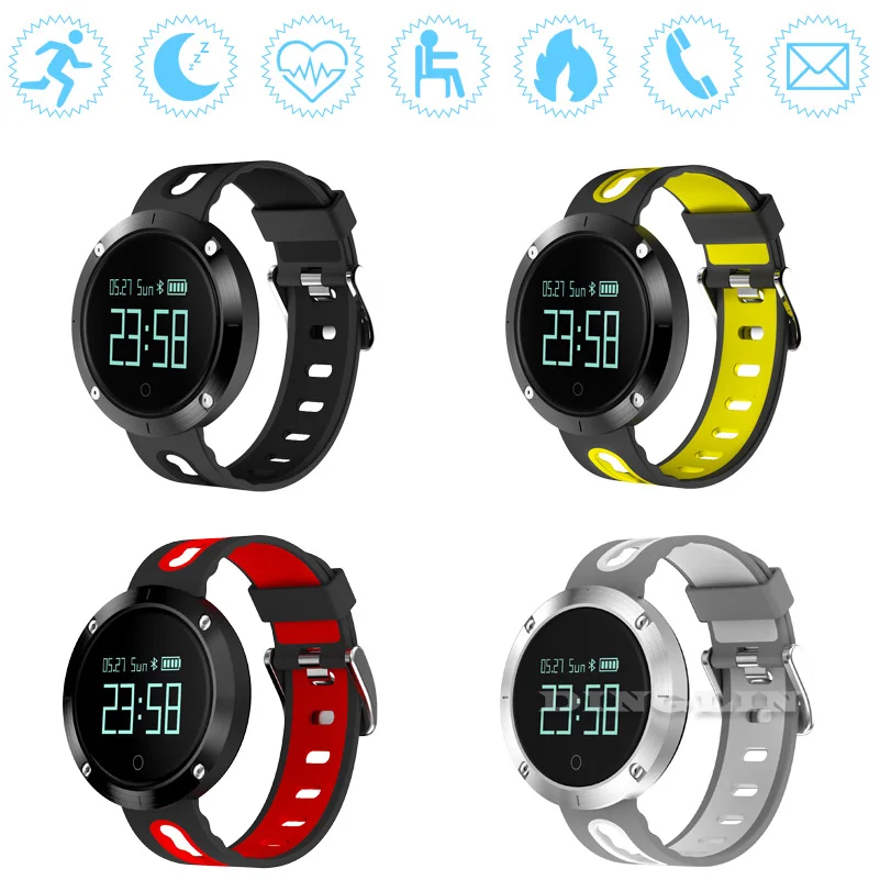 GZDL Smart Band DM58 Heart Rate Blood Pressure Device IP68 Waterproof Sports Bracelet Smart Wristband Fitness