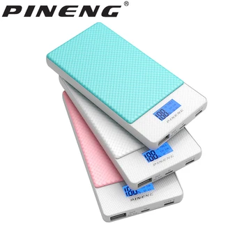 

Original PINENG 10000mAh Power Bank Portable QC3.0 12V Quick External Battery Dual Input Fast Charging Poverbank