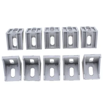 

10pcs 4040 Aluminum Angle Code Nut Hole Connector Support T-slot Profile Frame Extrusion Bracket for The Flow Profile