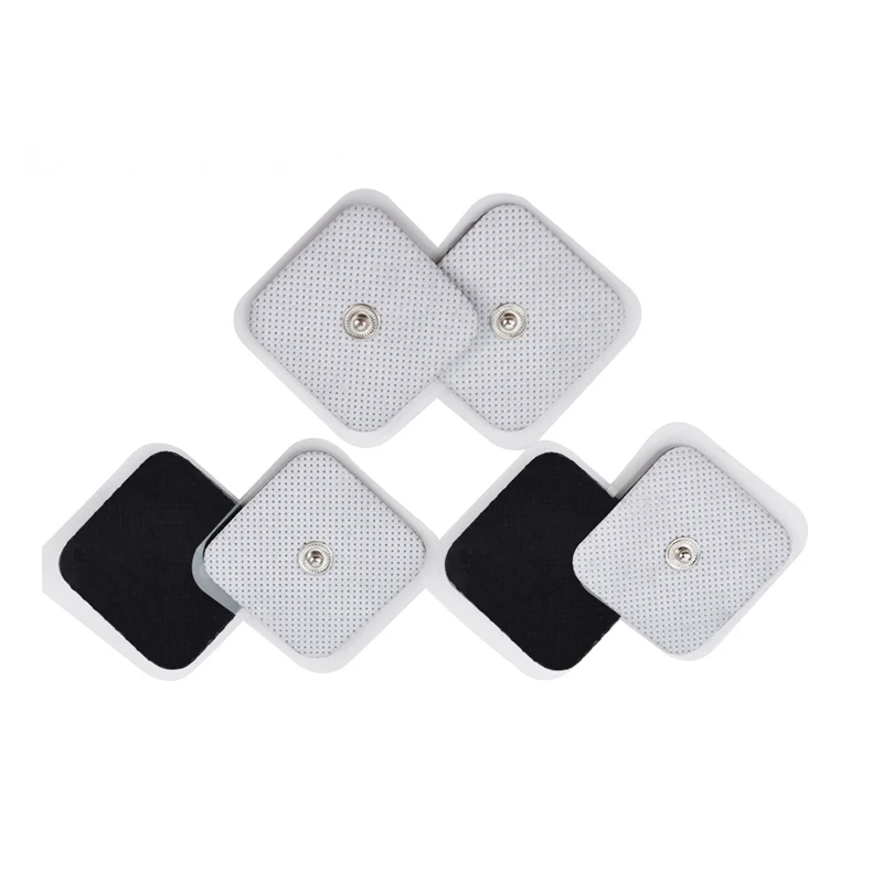 

10pcs/lot(5 pairs) 4*4cm Tens Electrode Pads Pin Type Physical Therapy Massager Electric Digital Machine Massager