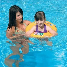 Детское кольцо для плавания, регулируемый плавательный круг для шеи, надувной спасательный круг для новорожденных, аксессуары для плавания