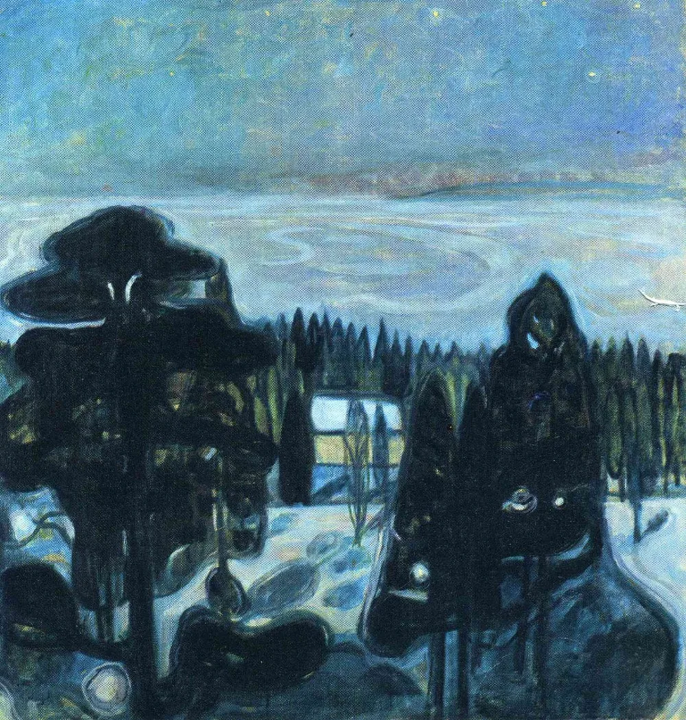 

Oil Painting Reproduction on Linen Canvas,-white-night-1901 by Edvard Munch,100% handmade,abstract oil painting