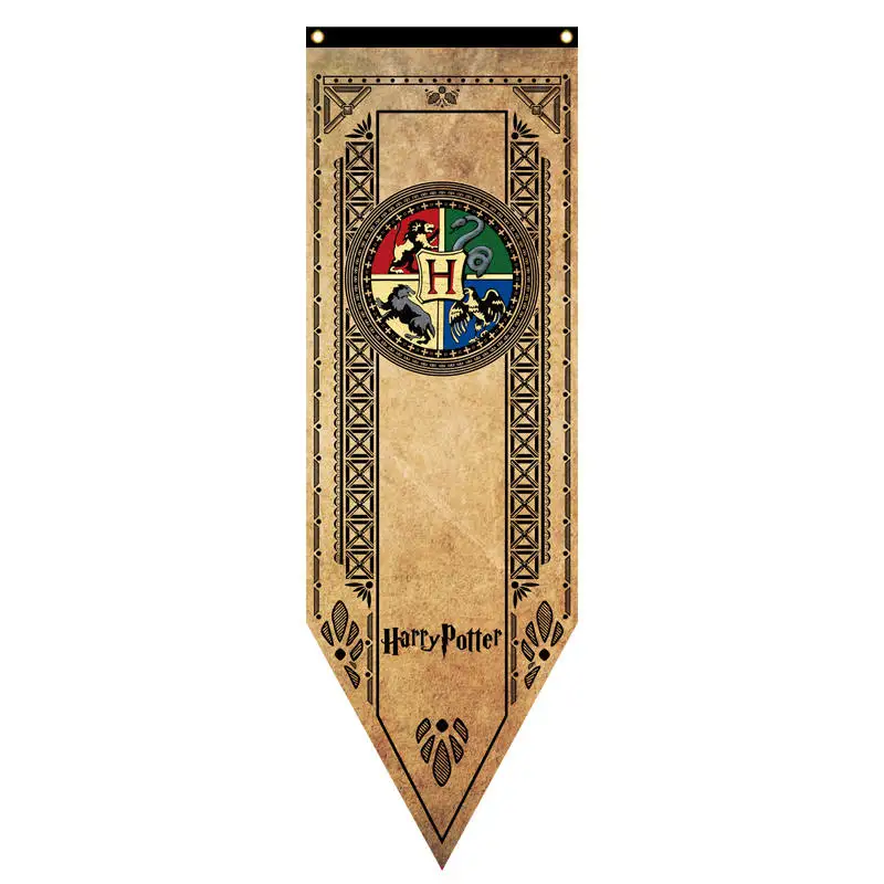 

Potter School Crests Tournament Banner Room Decor Flag Wall Hanging Flag HP Poster Halloween Gift 50x150 CM
