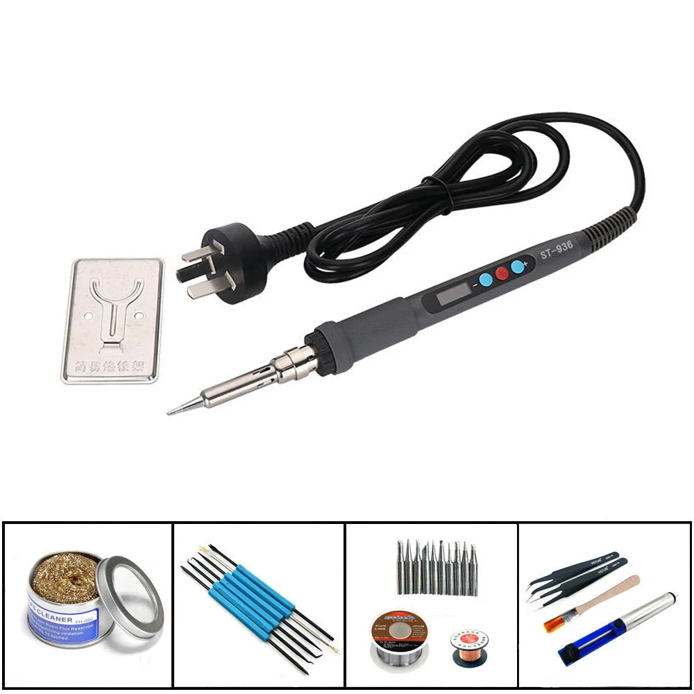 ST 936 Portable Thermostat Soldering Iron LCD Digital Adjustable