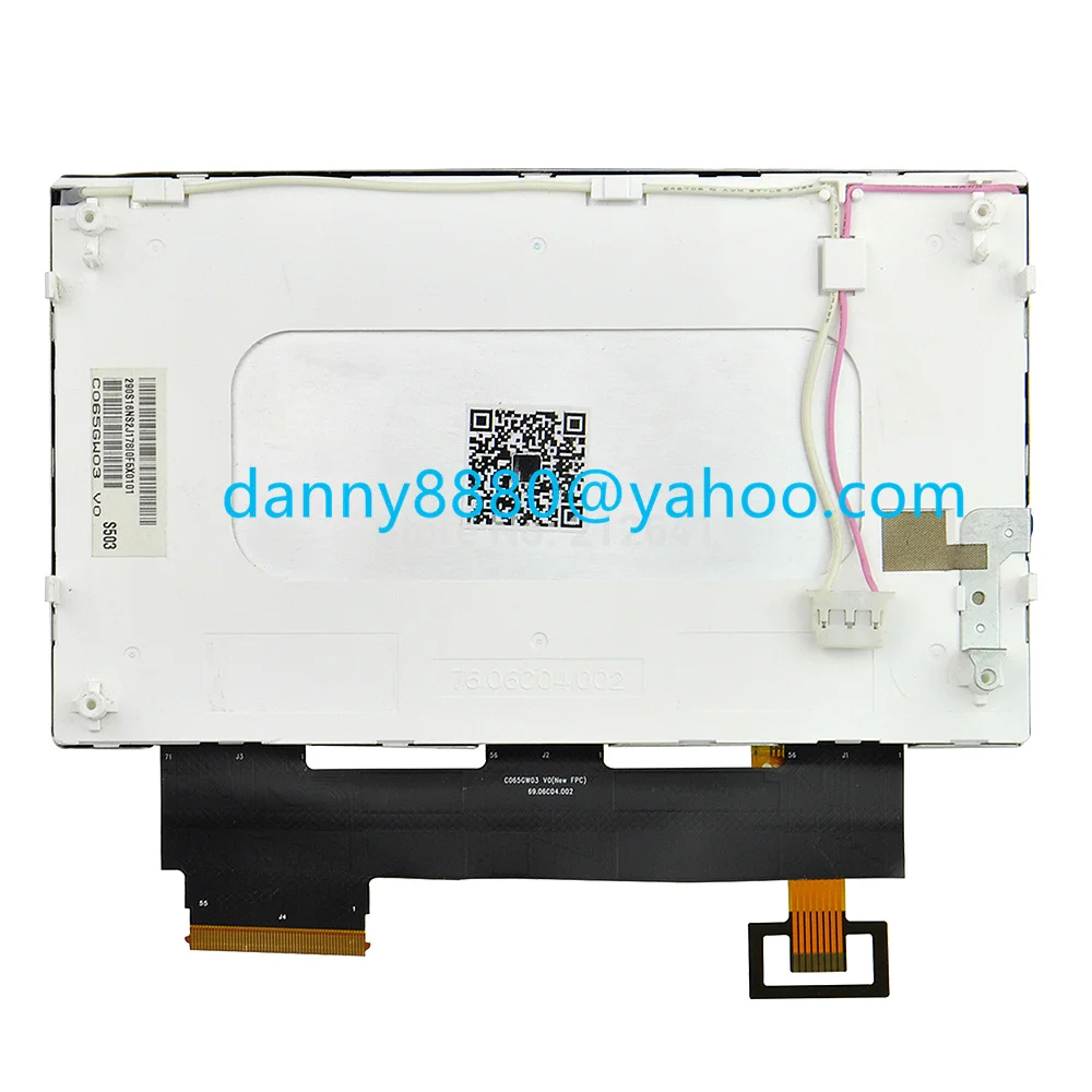 

Free shipping TPO 6.5Inch LCD display C065GW03 V0 with touch screen ditigizer for VW Volkswagen RCD510 car GPS monitor