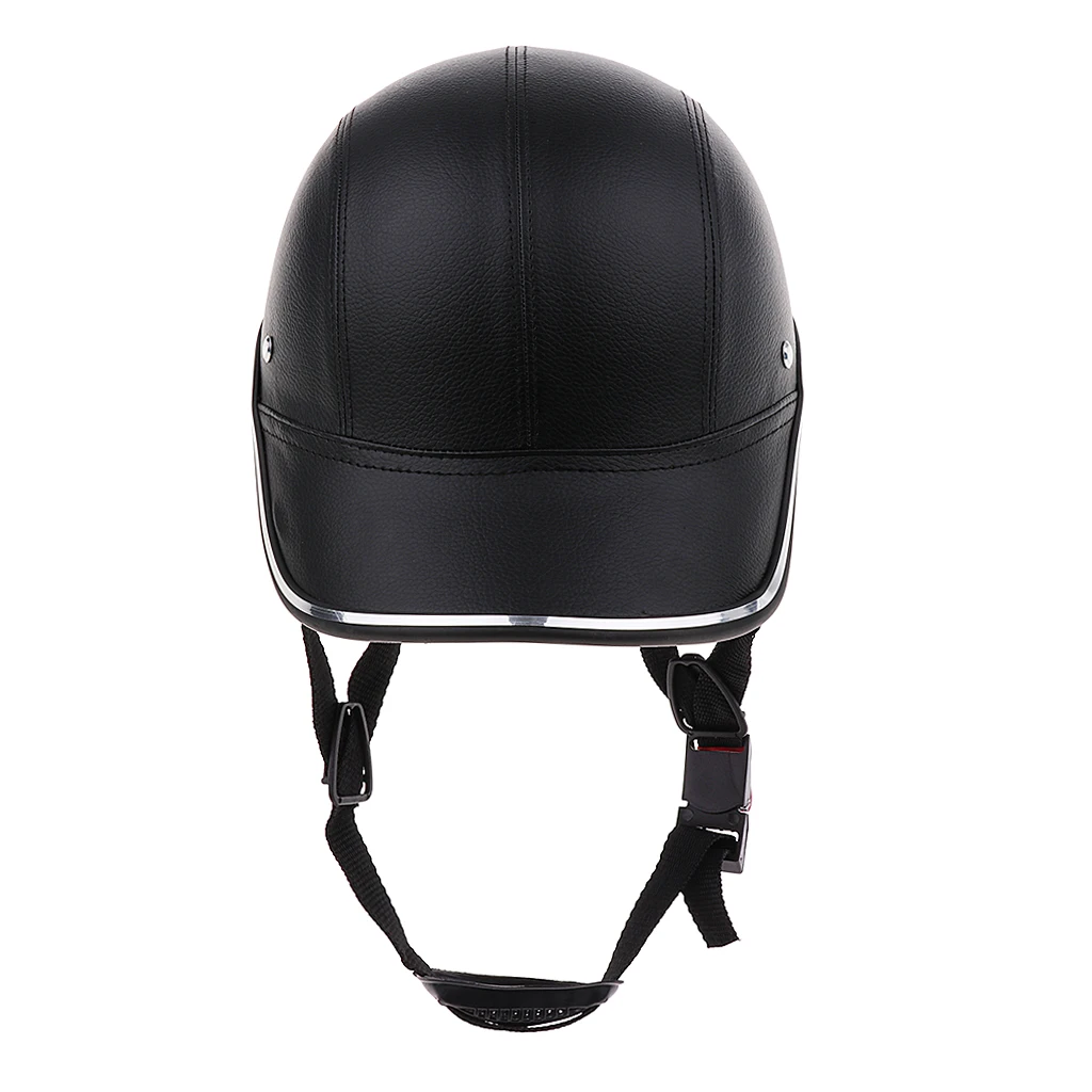 Baseball Cap Style Motorcycle Bike Helmet Anti-UV Safety Hat Visor Adjustable Safety Bicycle Helmet Head Protector