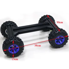 Металлический стенд шасси умный автомобиль с 130 мм пластиковым колесом 12 в 37 мм 300 об/мин двигатель высокой мощности для Arduino школьного проекта DIY RC игрушки