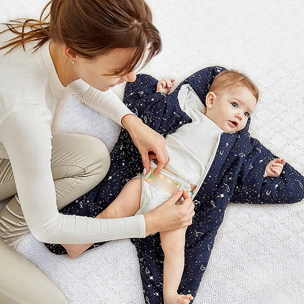 

Newborn Infant Star Baby Boy Girl Bunting Winter Sleeping Bag Blanket Swaddle