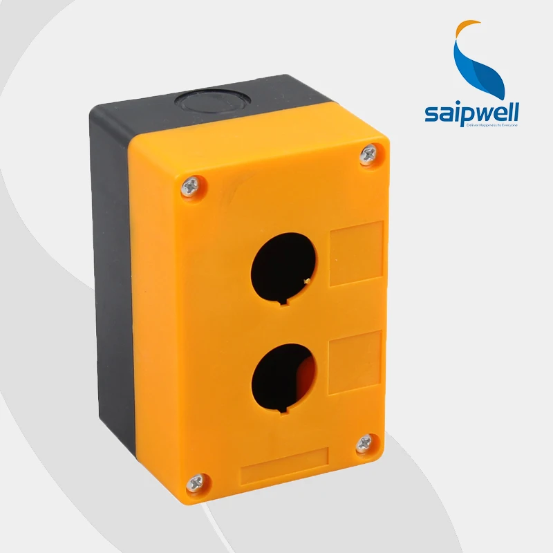 ABS Waterproof Button Switch Controlled Box/ 2Holes Push Button Box