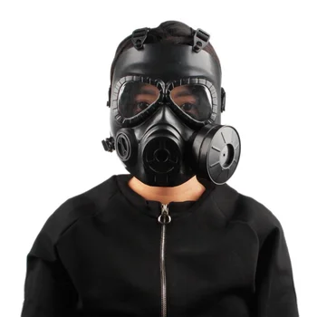 

USA Shipping Single fan M04 Double Gas Mask CS Filter Tactical Military Army Transpiration Facial Mask Guard Shooting accessorie