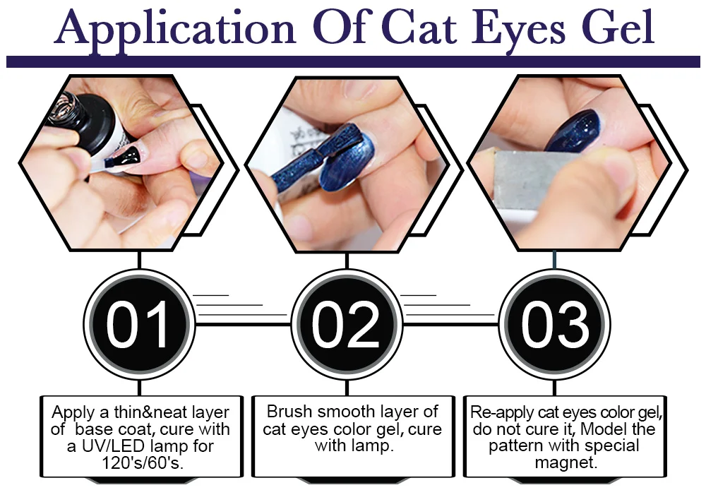 3 шт./лот ibdgel кошачий глаз гель акриловый Полупостоянный 3D волшебный привлекательный «кошачий глаз» гель лак УФ-гель для ногтей