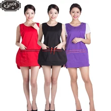 Шт. 1 шт. Professional фартук парикмахера водостойкие волосы резка нагрудник Парикмахерская домашний стиль салон талии ткань, 4 цвета