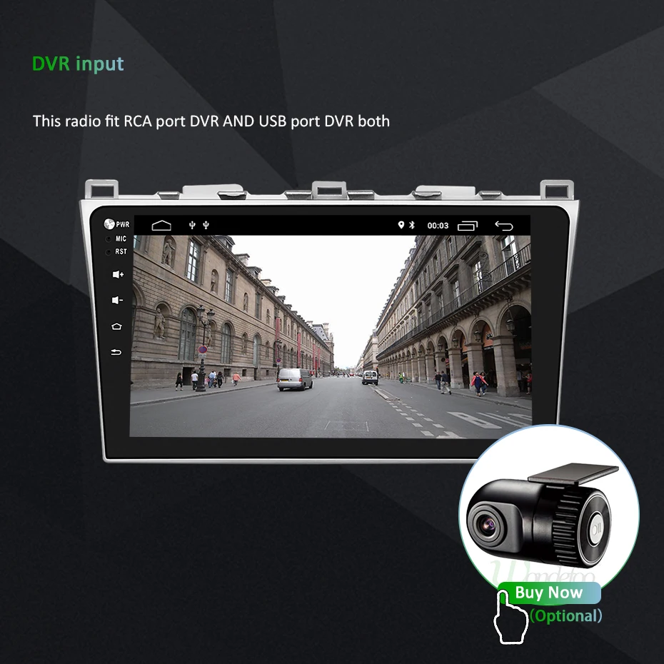 Perfect 10.1" IPS screen DSP 4G 64G Android 9.0 Car GPS For Mazda 6 2008-2015 STEREO PC support BOSE AUDIO system NO dvd player 25