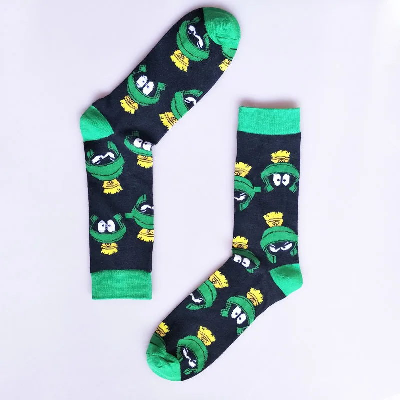 [EIOISAPRA] хип-хоп мультяшная персональная ЛЯГУШКА СТУЛ Harajuku 2 художественных цвета смешные мужские носки Kawaii Sokken Calcetines Sox - Цвет: Green Socks