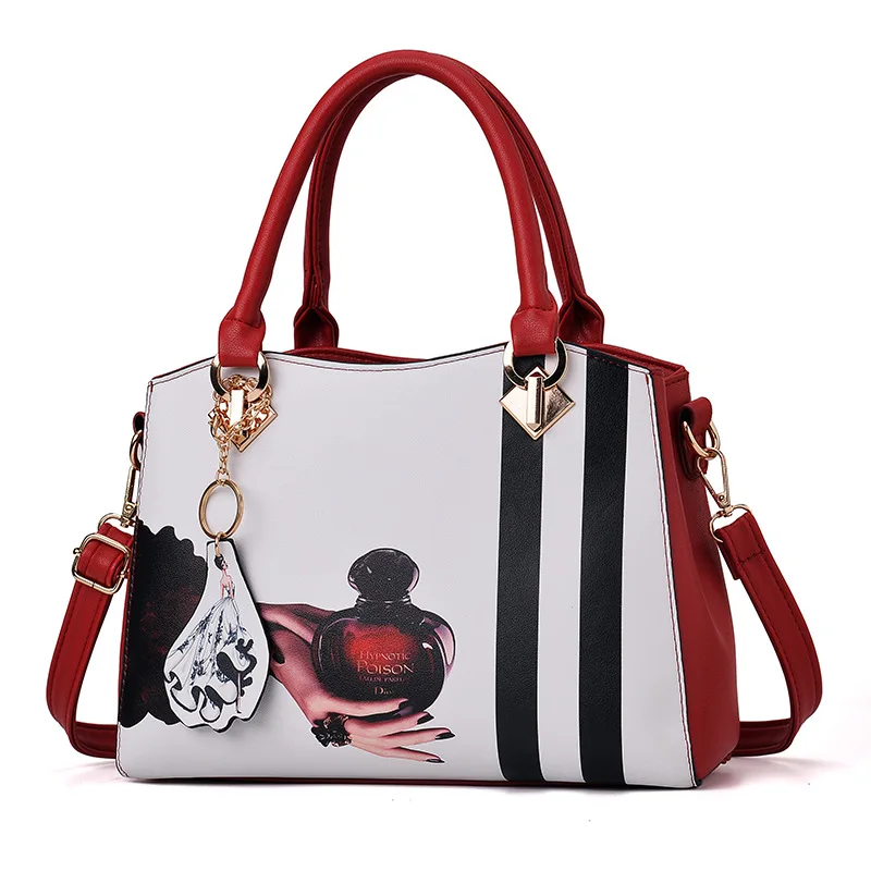 Women Leather Handbag Female Printing Crossbody Shoulder Bags Ladies Top-Handle Tote Bolsa Messenger Bag Purse Sac A Main SS7231 (4)